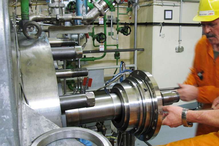 Wellenabdichtung für Hauptspeisewasserpumpe